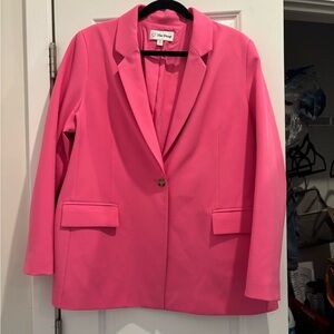 Vibrant Pink Blazer by The Drop